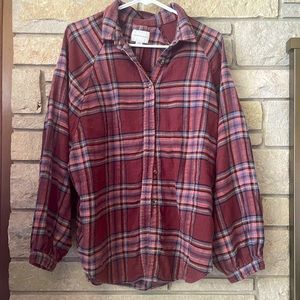 American eagle flannel size large